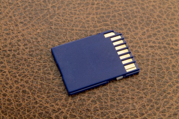 Kék Micro Sd kártya — Stock Fotó