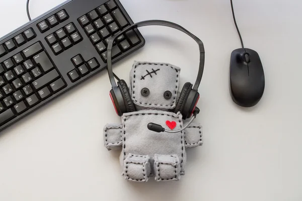 Soft Robot speelgoed callcenter Stockfoto