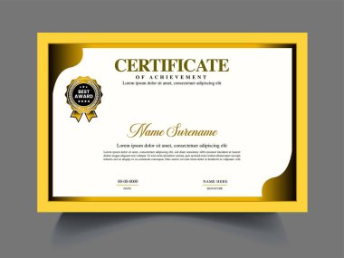 clean creative professional custom certificate design