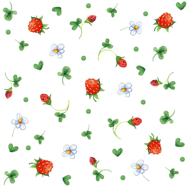 Λουλούδια ακουαρέλα τέχνης. λευκό φόντο — Φωτογραφία Αρχείου