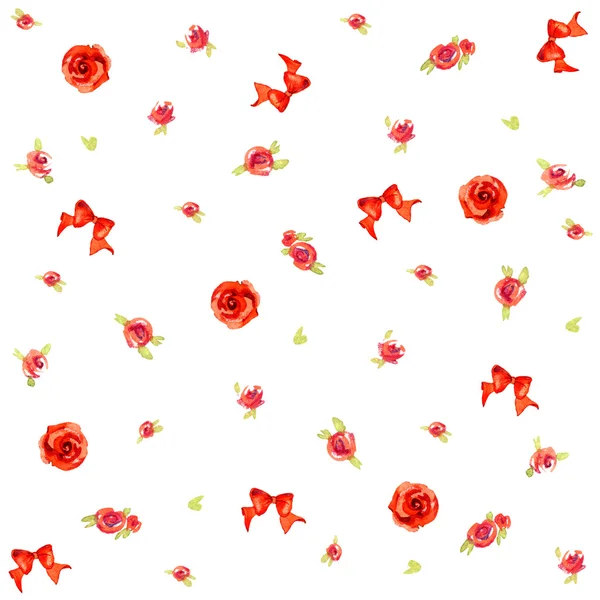 Blumen Aquarellkunst. weißer Hintergrund — Stockfoto