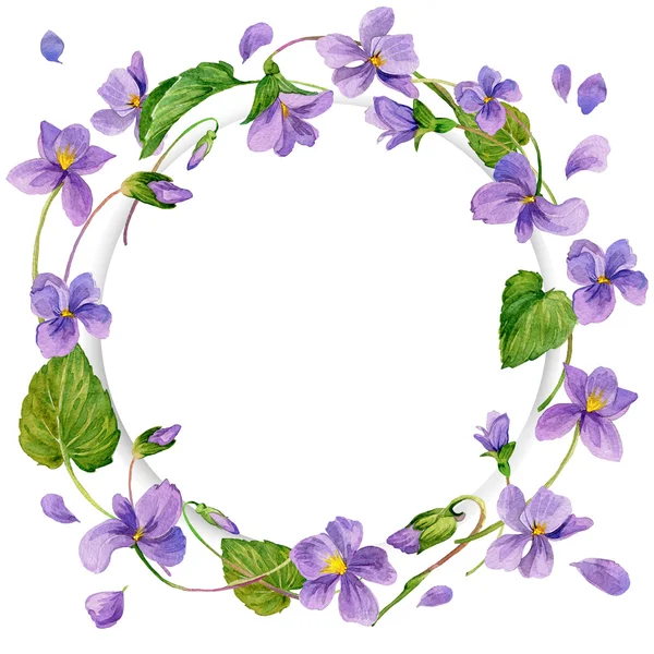 Acuarelas flores violetas fotos de stock, imágenes de Acuarelas flores  violetas sin royalties | Depositphotos