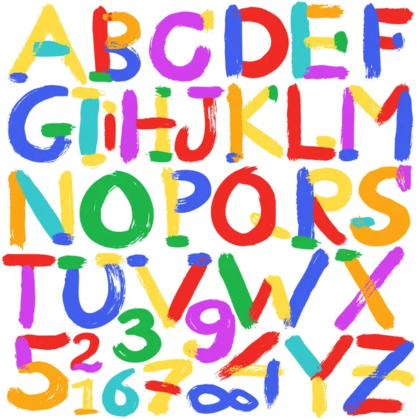 Alphabet watercolor — Stock Photo, Image