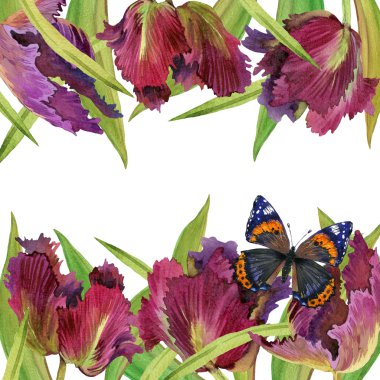 suluboya çiçek arka plan