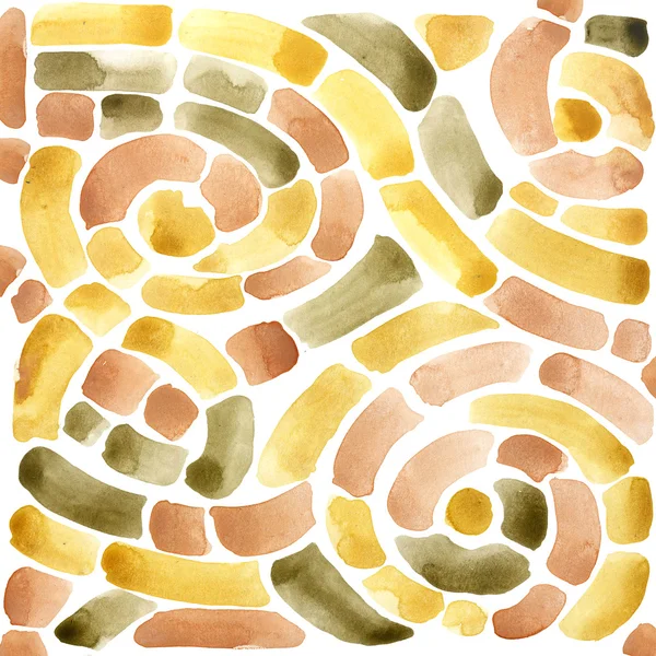 Mosaic tiles. watercolor background — Stock Photo, Image