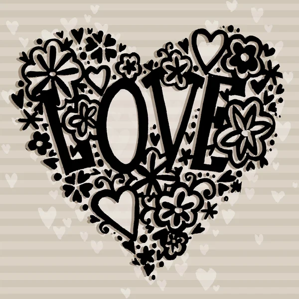 Valentines day card. Valentine day background. Wedding invitation design. Valentines day hand drawing art.  Valentines day heart. Valentine day card. — Stock fotografie