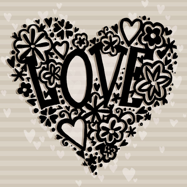 Valentines day card. Valentine day background. Wedding invitation design. Valentines day hand drawing art.  Valentines day heart. Valentine day card.