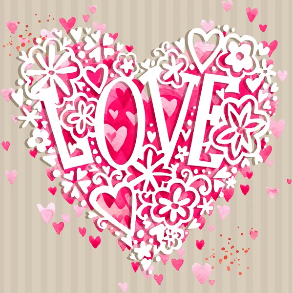 Valentines day card. Valentine day background. Wedding invitation design. Valentines day hand drawing art.  Valentines day heart. Valentine day card. — Stock fotografie
