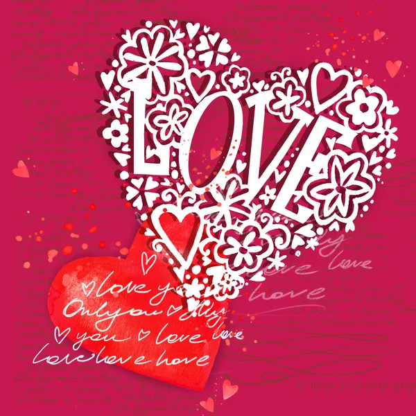 Valentines day card. Valentine day background. Wedding invitation design. Valentines day hand drawing art.  Valentines day heart. Valentine day card.