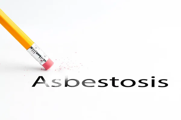 Asbestosis 지우개로 연필 — 스톡 사진