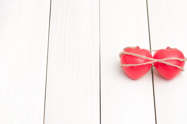 Two red heart — Stock Photo, Image