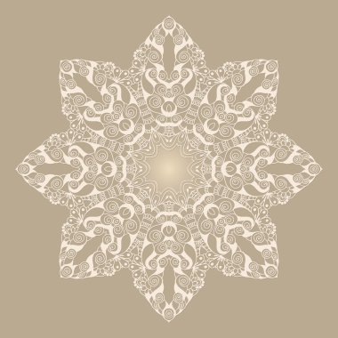 dairesel çiçek süsleme