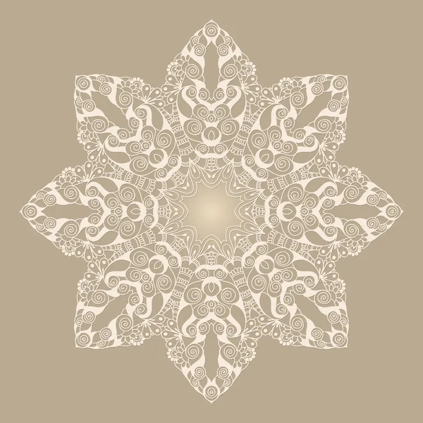 円形の花飾り — ストックベクタ