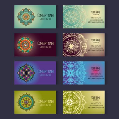 Vektör kurumsal tarzı için şablonlar kümesi