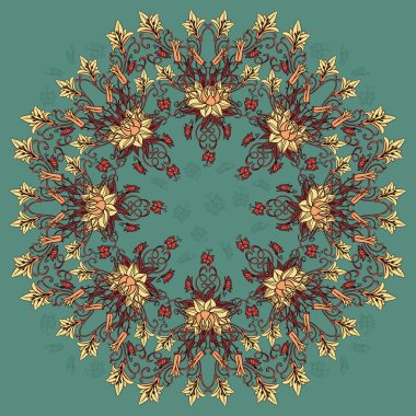 Bir daire içinde kelebekler uçan ile düzenlenmiş lilyum