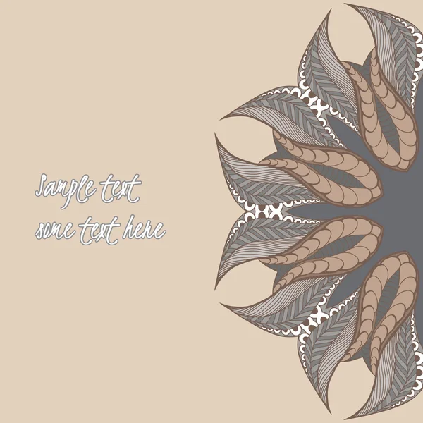 Kreisförmiger Blumenschmuck — Stockvektor