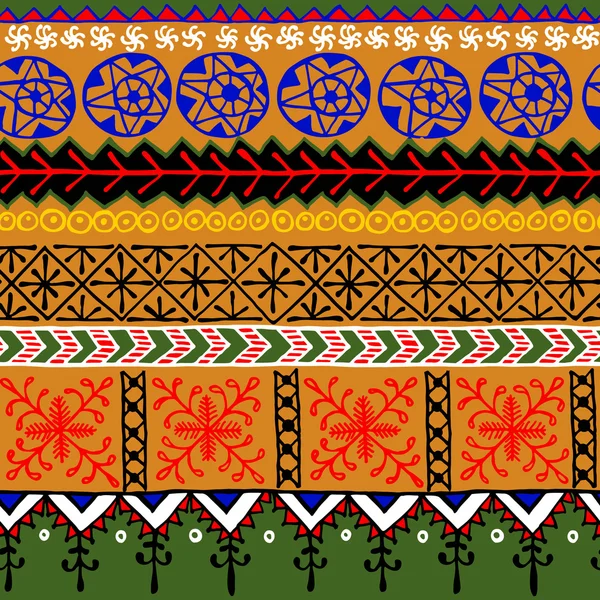 Patrón ornamental africano — Vector de stock