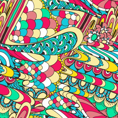 Doodle. Soyutlama seamless modeli.