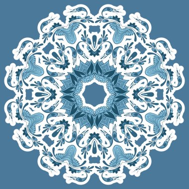 dairesel çiçek süsleme