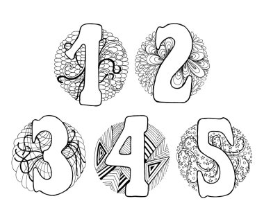 Dodle alfabe ve numaralar