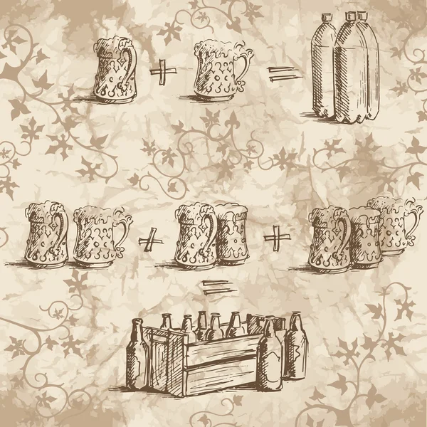 Bira bardakları.