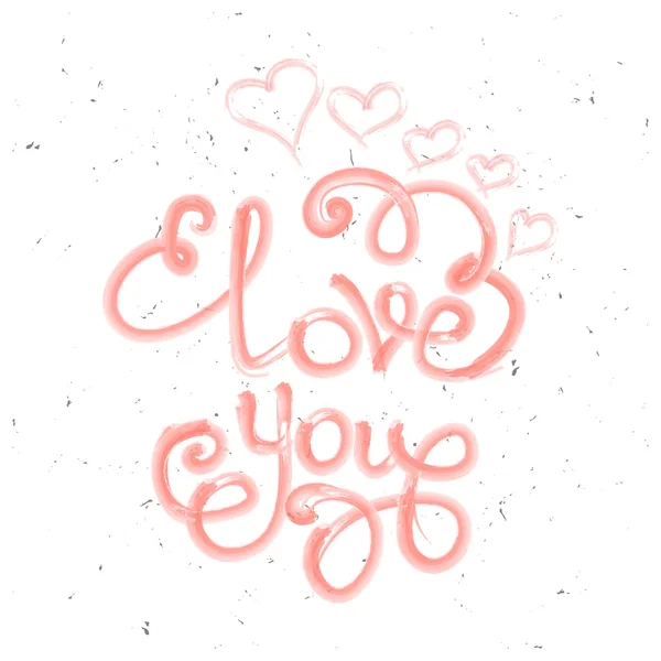 Love you poster — Stock Vector