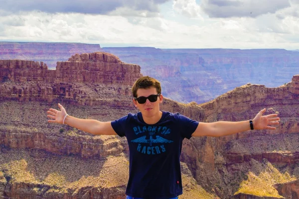 Traveler at Grand Canyon