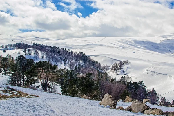 Hermoso paisaje de las tierras altas Lago-Naki — Foto de Stock