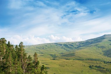 Dağların güzel manzarası