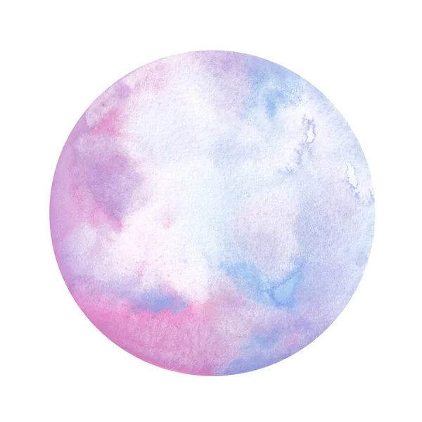 Violet Abstract Watercolor Circle Background — Stock Photo, Image
