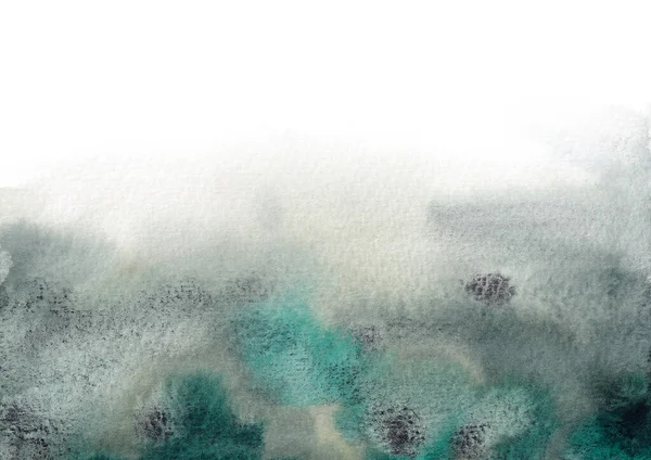 Groen Blauw Aquarel Wolk Walpapier — Stockfoto