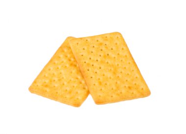 Beyaz arka plan üzerinde peynir bisküvi