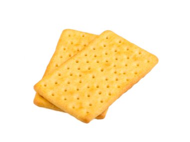 Beyaz arka plan üzerinde peynir bisküvi