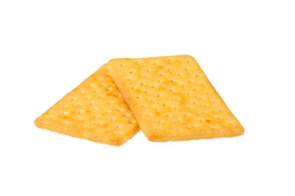 Sýrové sušenky na bílém pozadí — Stock fotografie
