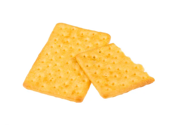 Cheese biscuits on white background — Stock Photo, Image