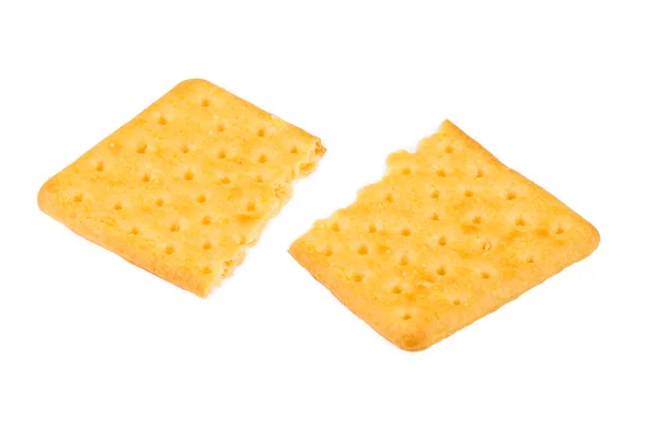 Cheese biscuits on white background — Stock Photo, Image