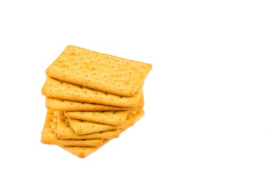 Beyaz arka plan üzerinde peynir bisküvi