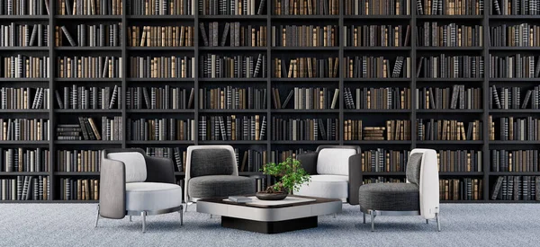 3B Render 3D resimli oturma odası iç tasarımı