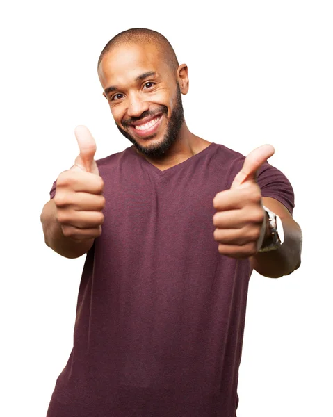 Black businessman with happy expression — Stock Photo, Image