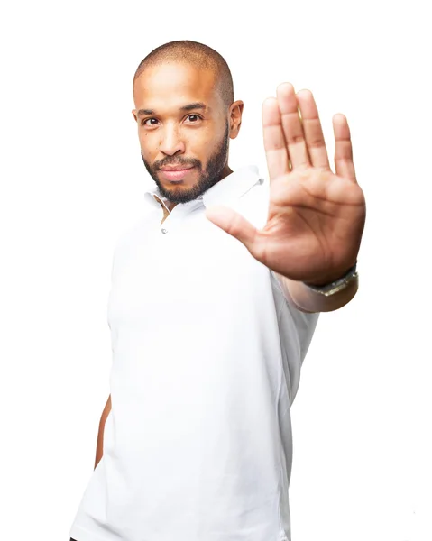 Black businessman with happy expression — Stock Photo, Image