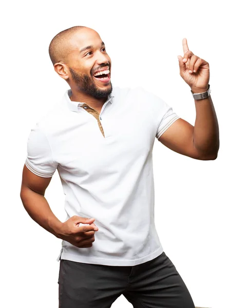 幸せな表情で黒人実業家 — ストック写真