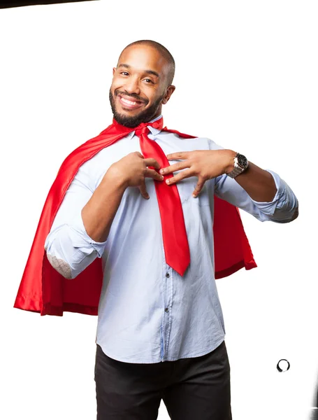 Black businessman with happy expression — Stock Photo, Image