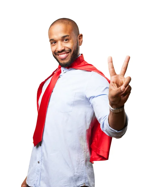 Black businessman with happy expression — Stock Photo, Image