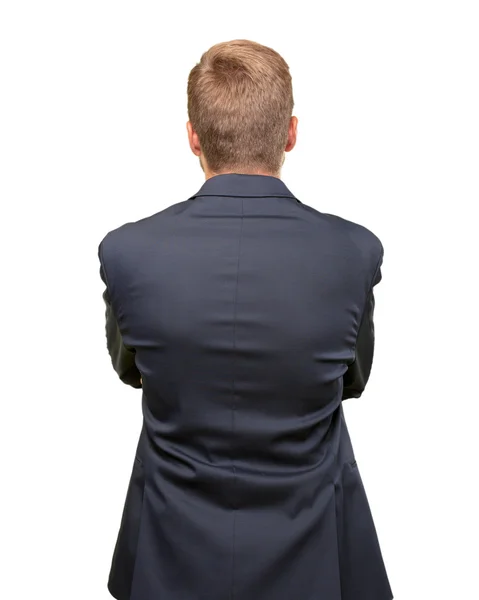 Blond businessman from back — Stock Photo, Image