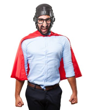 kızgın ifade ile deli kahraman