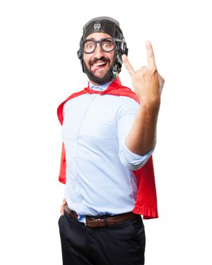 kızgın ifade ile deli kahraman