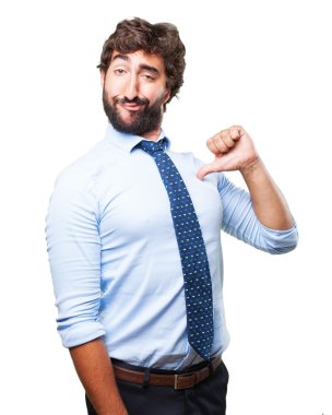 mutlu ifade ile deli kahraman