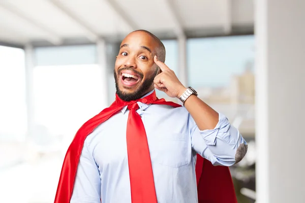 Black businessman with happy expression — Stock Photo, Image