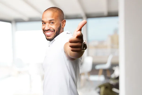 Young man with happy expression — Stock Photo, Image