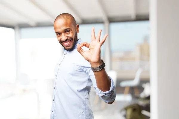 Young man with happy expression — Stock Photo, Image